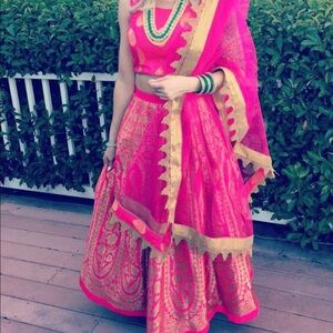 Barbie pink lehenga